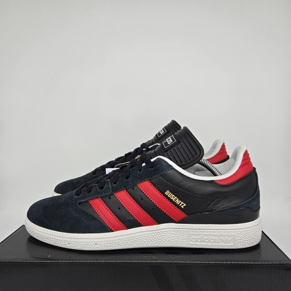 New Adidas Busenitz Pro \'Black Scarlet\' Men\'s Skateboarding Shoes Size 12